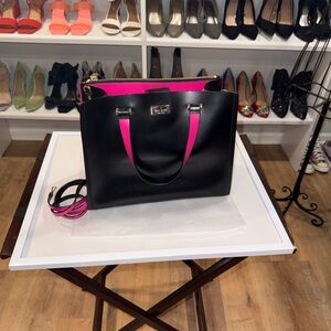 Kate Spade Black Tote with
• 5"D X 10"H X 12.5"